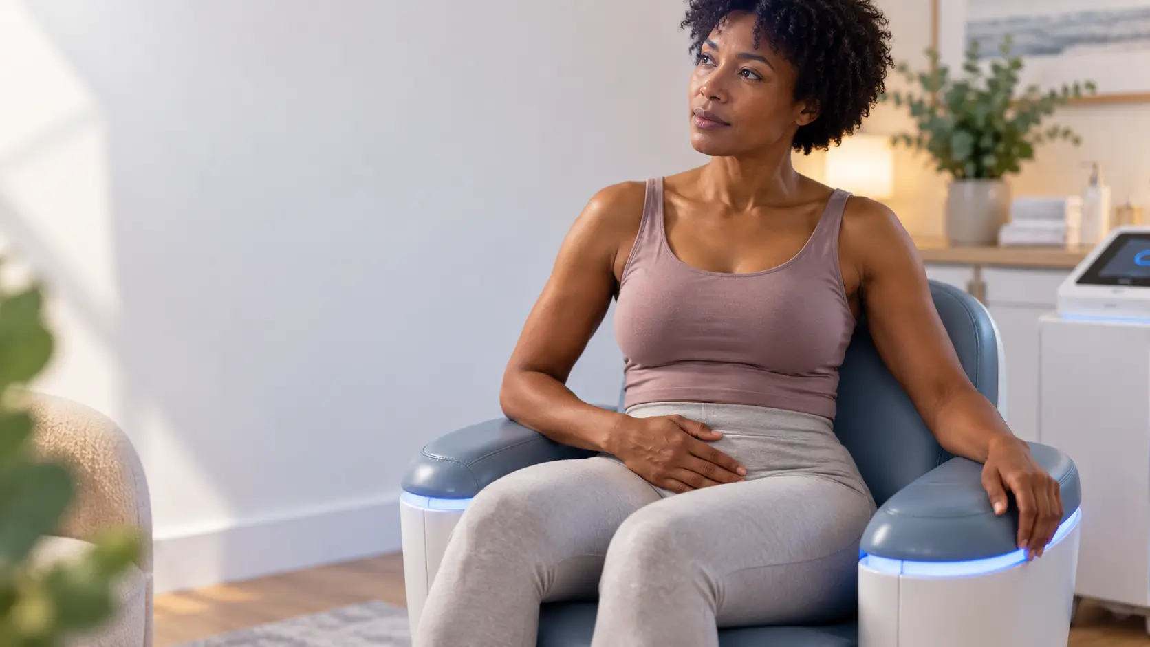 Calm Wellness Chair Reflection pelvic floor health solutions from incontince direct Sunderland
