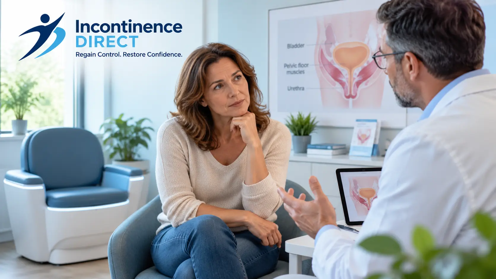 Pelvic Health Consultation in a Modern Clinic incontinence direct Sunderland